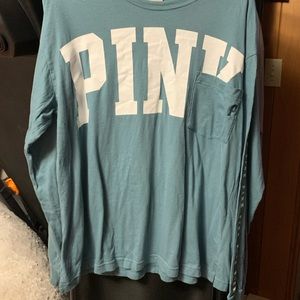 Like new VS PINK long sleeve pocket shirt